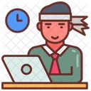 Trabajo Duro Esfuerzo Trabajando Icono