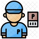 Trabajador De Estacionamiento Estacionamiento Trabajador Icono