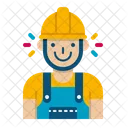 Trabajador De La Construccion Profesiones Hombre Hombre Icono