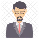 Trabajador masculino  Icono