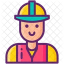 Trabajador masculino  Icon