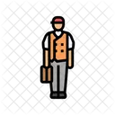 Trabajador De Fabrica Temprano Icono