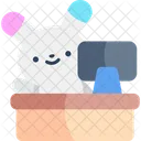 Trabajando Kawaii Conejito Icon