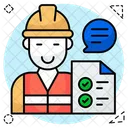 Trabajador Constructor Trabajador Icono