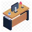 Mesa De Ordenador Mesa De Oficina Escritorio De Trabajo Icono