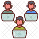 Trabajo En Equipo Equipo Companeros De Trabajo Icono