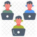 Trabajo En Equipo Equipo Companeros De Trabajo Icono