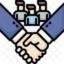 Trabajo En Equipo Equipo Negocios Icono