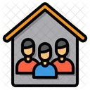 Trabajo En Equipo Trabajo En Casa Red Icono