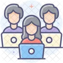Trabajo En Equipo Trabajo En Grupo Trabajo Icono