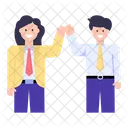Equipo Trabajo En Equipo Fuerza Laboral Icono