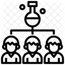 Trabajo En Equipo Investigacion Cientifica Experimento Cientifico 아이콘