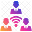 Comunicación de trabajo en equipo  Icono