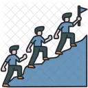 Trabajo En Equipo Logro Exito Icono