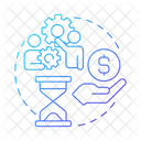 Organización del trabajo en equipo  Icono