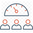 Velocidad de trabajo en equipo  Icono