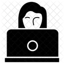 Trabajo Portatil Autonomo Negocio Virtual Icono
