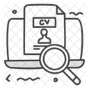Trabajo En Linea Cv En Linea Curriculum En Linea Icono