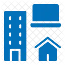 Trabajo Hibrido Lugar De Trabajo Hibrido Trabajo Remoto Icono