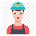 Trabalhador Engenheiro Mulher Ícone