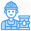 Trabalhador Refinaria De Petroleo Avatar Ícone