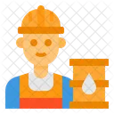 Trabalhador Refinaria De Petroleo Avatar Ícone
