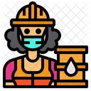 Trabalhador Refinaria De Petroleo Ocupacao Icon