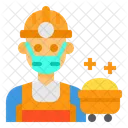 Trabalhador Avatar Mascara Ícone