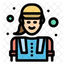Trabalhador Da Construcao Civil Engenheira Trabalho Ícone