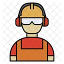 Trabalhador de engenharia e construção  Icon