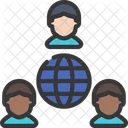 Trabalhador Global Internet Trabalhadores Icon