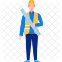 Trabalho Homem Avatar Ícone