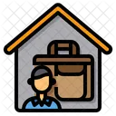 Trabalhando Em Casa Autonomo Freelancer Ícone