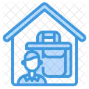 Trabalhando Em Casa Autonomo Freelancer Ícone