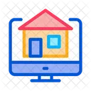 Casa Computador Display Icon