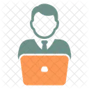 Trabalho Trabalhador Computador Ícone