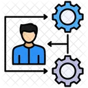 Trabalho Ciclo Processo Ícone