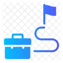 Trabalho Plano De Carreira Percurso Ícone