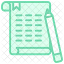 Homework Duotone Line Icone Icon