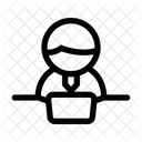 Conjunto De Icones De Contorno De Rotina Do Empresario Os Icones Sao Criados Em Uma Grade De Pixels De 48 X 48 Pixels Vamos Aproveitar Por Favor Ícone