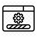 Trabalho Em Andamento Configuracoes Barra De Carregamento Ícone