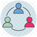 Negocios Trabalho Em Equipe Conexao Ícone