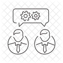 Comunicacao Trabalho Em Equipe Equipe Ícone