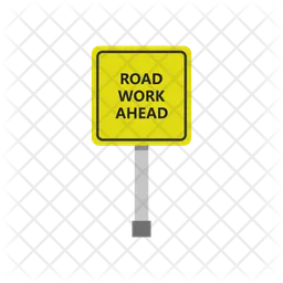 Trabalho na estrada pela frente  Ícone