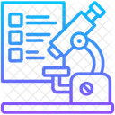 Tracabilite Rapport Microscope Icône