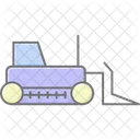 Tracteur Chenilles Vehicule Icône