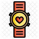 Smart Watch Track Heratbeat Track Pulse Icon