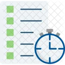 Track Of Time Quiz Time And Date Icon