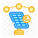 Tracking System Solar Icon