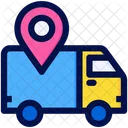 Tracking Shipment Delivery Truck Icon